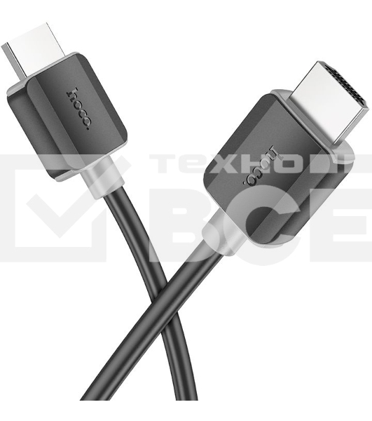 Кабель Hoco US08 ver2.0 HDMI (m) HDMI (m) 2м черный (пакет)