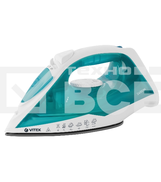 Утюг Vitek VT-8336 белый/бирюзовый