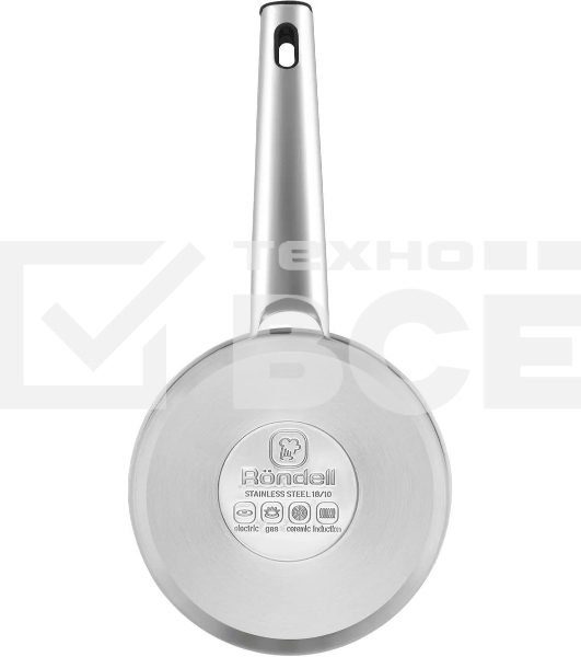 Ковш Rondell Modern RDS-1745, 0.9л, с крышкой, стальной