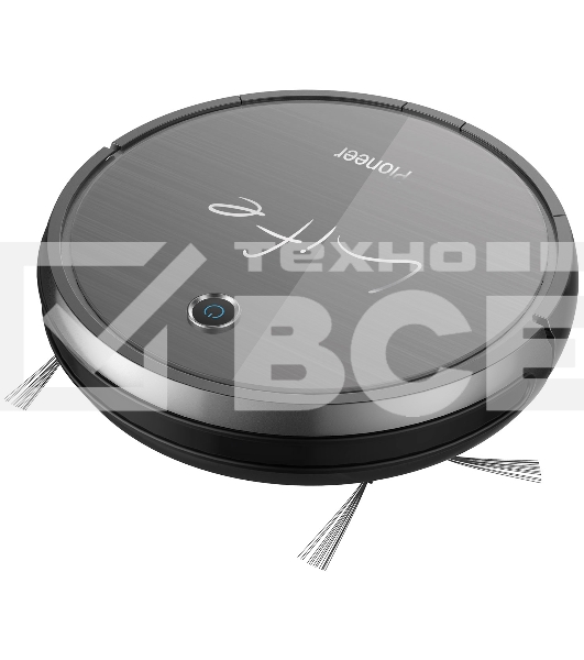 Робот-пылесос Pioneer VC705R черный, 2500 мАч Li-Ion, уборка сухая/влажная, пылесборник контейнер 0.5 л