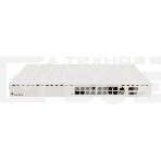 Коммутатор Mikrotik CRS320-8P-8B-4S+RM Cloud Router Switch with dual-core 800 MHz CPU, 256 MB RAM, 98DX226S switch chip, 17 x Gigabit Eth ports (8 x 802.3af/at, 8 x 802.3bt PoE-out), 4 x 10G SFP+ ports, RouterOS L5, 1U rackmount enclosure, 600W PSU, фото 1