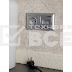 Рамка 2-местная IEK BRITE РУ-2-Бр DECOR 3D-форма алюминий/алюминий, фото2