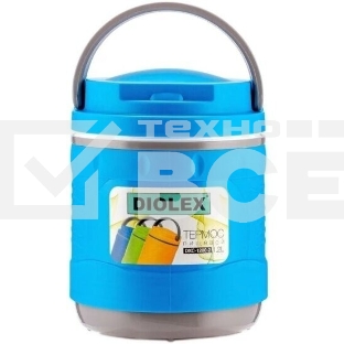 Термос Diolex DXС-1200-2 1200 мл, пластиковый с колбой из нерж. стали