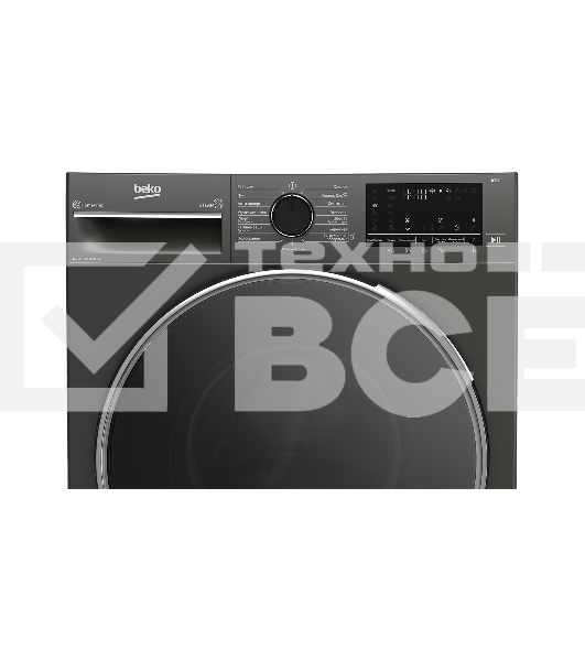Стиральная машина Beko B3WFR56H2A черный, загрузка фронтальная 6,5 кг, 1200 об/мин., класс: А
