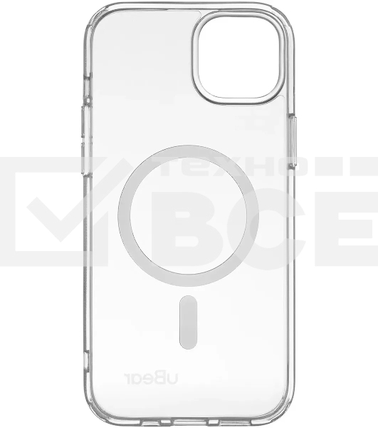 Чехол (клип-кейс) uBear для Apple iPhone 15 Plus Real Mag Case with MagSafe прозрачный (CS254TT67RL-I23M)