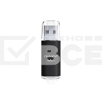 Флеш диск Maxvi MP 64GB USB 2.0 black, монолит с колпачком, металл + ABS пластик, фото5