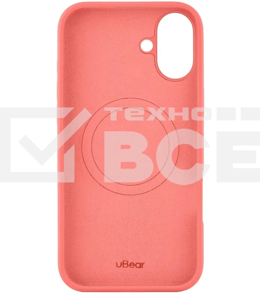 Чехол (клип-кейс) uBear для Apple iPhone 16 Plus Touch with MagSafe коралловый (CS416CR67PTH-I24M)