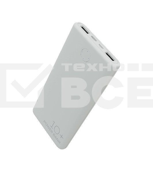 Портативный аккумулятор More choice (4610196408694) PB11-10 White 10000mAh 2USB