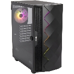 Компьютерный корпус Hiper DCB черный без БП ATX 1x120mm 1x140mm 1xUSB2.0 1xUSB3.0 audio bott PSU, фото 1