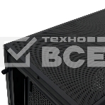 Компьютерный корпус HSPD F710, Panoramic Mid Tower, черный, TG, 0.5 SPCC, 3x120мм ARGb E-ATX, ATX, mATX, mITX 185/395/270мм 2x2.5