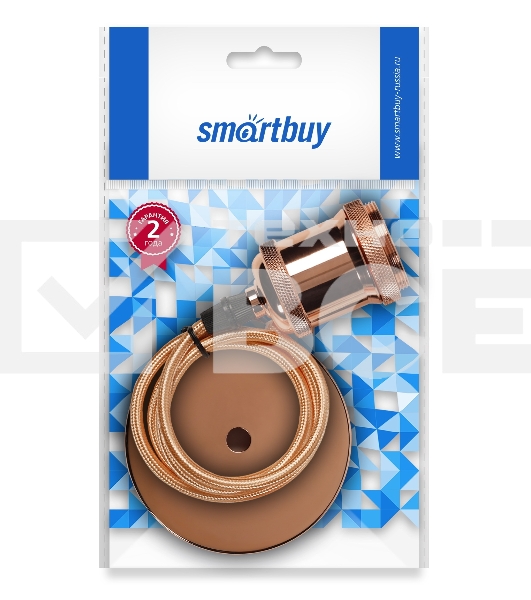 Светильник подвесной Smartbuy (SBE-CLHE27m-c) с патроном металлическим e27, 1 м, медь