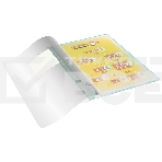 Папка-скоросшиватель Silwerhof 255123-04 A4, прозрачный верхний лист, 30 вкладышей, боковая перфорация, полипропилен зеленый, фото4