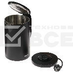 Чайник электрический Centek CT-0020 черный металл 1.7л, 2200W, бесшовная колба, двойные стенки, фото7