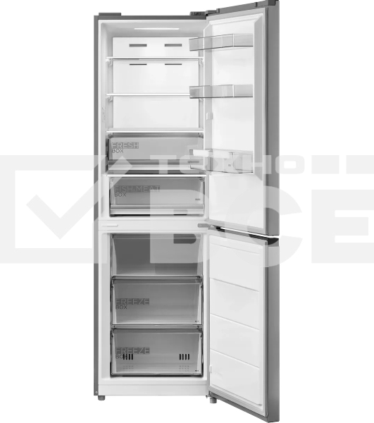 Холодильник Midea MDRB469MGF46I нержавеющая сталь двухкамерный 223/123л морозилка снизу, No Frost