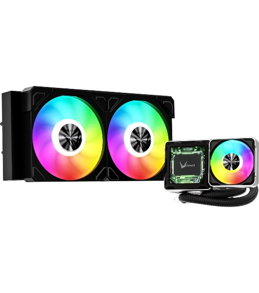 Система жидкостного охлаждения Formula V Line Cryo Wing Digi 240 BK, 240мм, LCD 2.73', 2x120мм, ARGB fans, LGA115X/1200/1700/1851/1366/2011/2066, AM3/AM4/AM5/Ryzen3/Ryzen5/Ryzen7/Threadripper/RT4