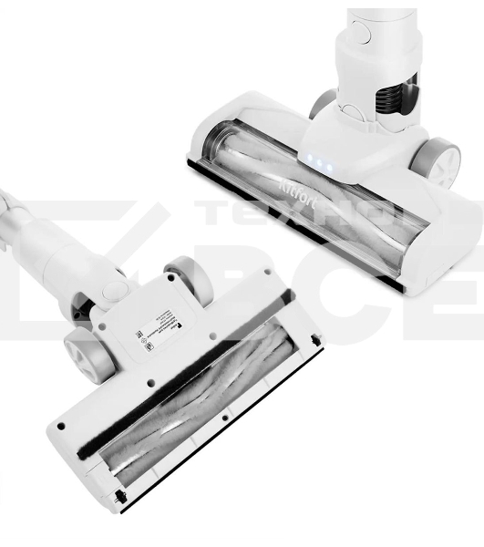 Пылесос вертикальный Kitfort КТ-5117 белый, питание от аккумулятора,  50 Вт, уборка сухая, пылесборник 0,5 л