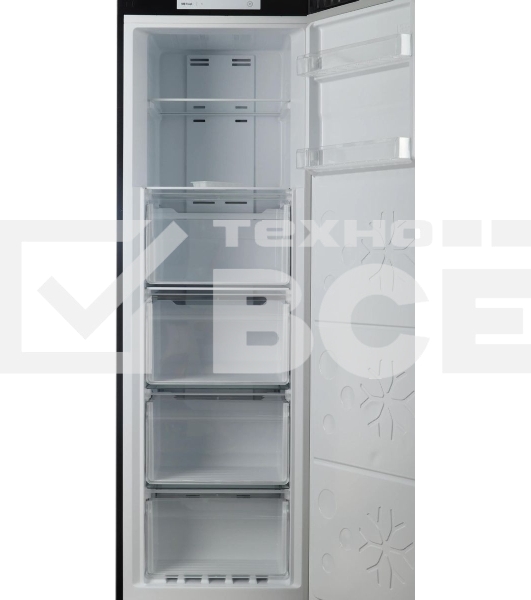 Морозильная камера Maunfeld MFFR170SB, черный, 206л, 4 ящика, 2 полки