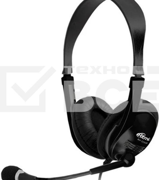Гарнитура Ritmix RH-533 USB чёрный, проводная, USB
