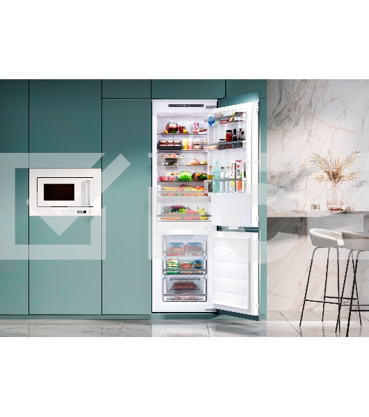 Встраиваемый холодильник LEX LBI177.2D белый двухкамерный 177/64 л морозилка снизу