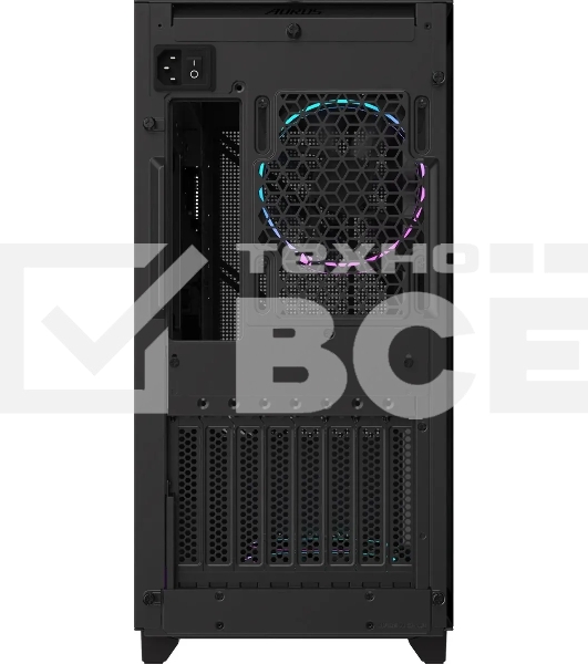 Компьютерный корпус Gigabyte GB-AC400G черный без БП ATX 2xUSB3.0 1xUSB3.1 audio bott PSU