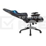 Кресло игровое Бюрократ VIKING 4 AERO BLUE черный/синий, искусст.кожа/ткань, две подушки, фото36