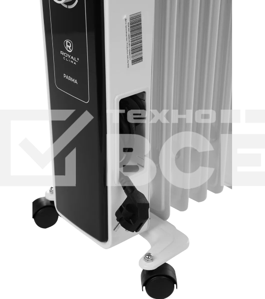 Радиатор масляный Royal Clima PARMA ROR-PR7-1500M 1500Вт белый/черный