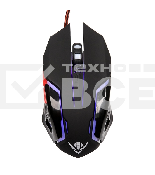 Мышь проводная Nakatomi MOG-20U черный, 2400 dpi, USB, кнопки - 6