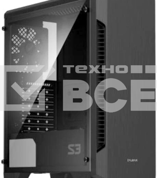 Компьютерный корпус Zalman S3 черный без БП ATX 2x120мм 2xUSB 2.0 1xUSB 3.0 audio bott PSU