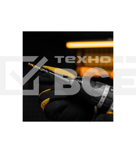 Сверло спиральное по металлу Denzel 5,5 x 93мм, Р6М5, Golden Tip