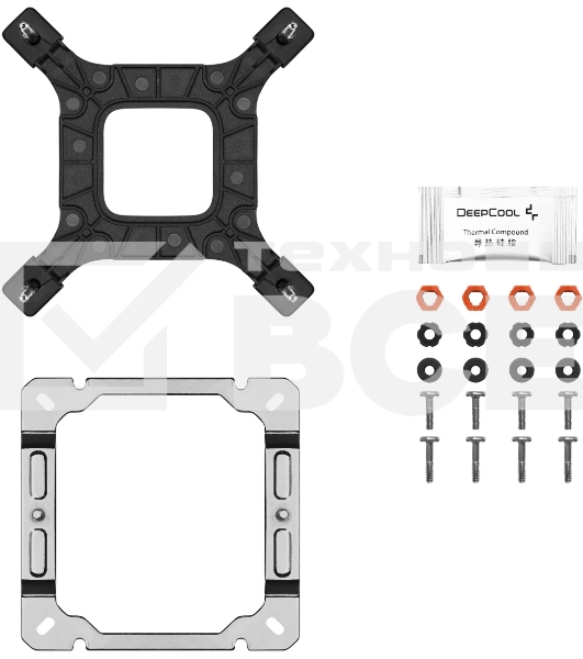 Кулер для процессора DEEPCOOL AK500S DIGITAL SE LGA20XX/1700/1200/115X/AM5/AM4 (12шт/кор, TDP 240W, PWM, Fan 120мм, 5 тепл. трубок, Copper Base, черный) RET (R-AK500S-BKADMN-GJD)