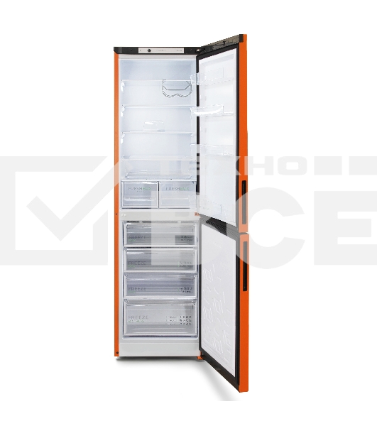 Холодильник Бирюса T6149 оранжевый двухкамерный 245/135 л морозилка снизу, автоматическое оттаивание