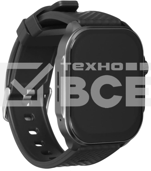 Умные часы Tecno Watch 3 Active 2.04' LCD корп.черный рем.черный (W03A)