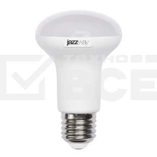 Лампа светодиодная JazzWay 1033666 PLED-SP R63 8Вт 5000К холодный белый E27 630лм 230В