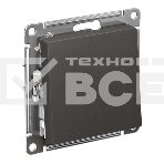 Выключатель 1-кл. AtlasDesign сх.1 10АХ механизм базальт SE, фото 1