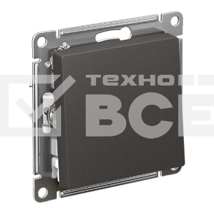 Выключатель 1-кл. AtlasDesign сх.1 10АХ механизм базальт SE