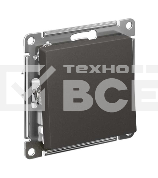 Выключатель 1-кл. AtlasDesign сх.1 10АХ механизм базальт SE