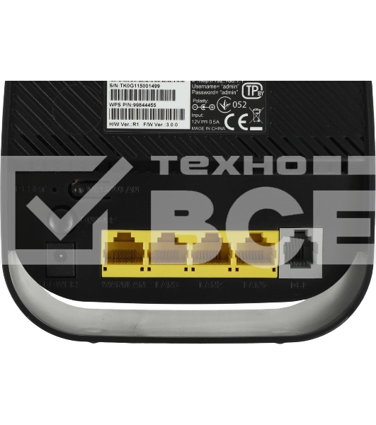 Роутер беспроводной D-Link DSL-2640U/R1A ADSL2+ черный (Annex A)