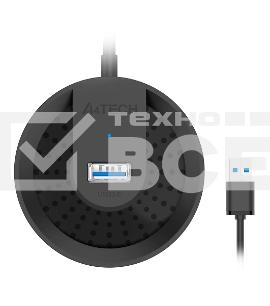 Разветвитель USB 3.0 A4Tech HUB-30 4порт. черный