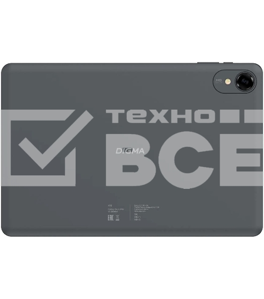 Планшет Digma K10 10.1', 4Gb, 64Gb, 3G, 4G LTE, 2G, Android 14, серый