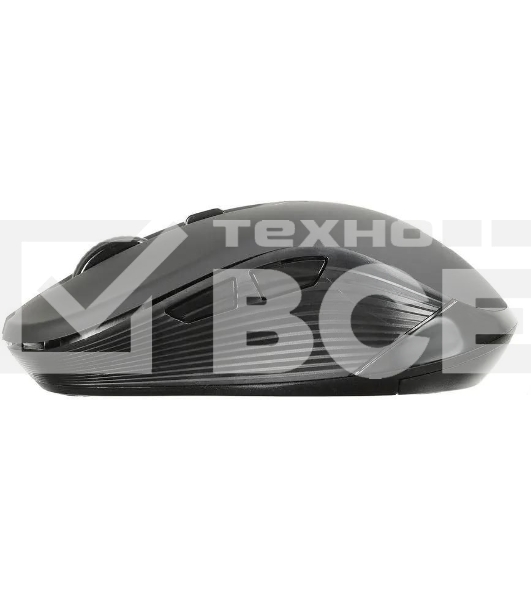 Мышь беспроводная Oklick 610MWC черный, 1600 dpi, радиоканал, USB/USB-C, кнопки - 6