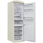 Холодильник Schaub Lorenz SLU S335C4E бежевый двухкамерный 230/94л морозилка снизу, No Frost, фото4