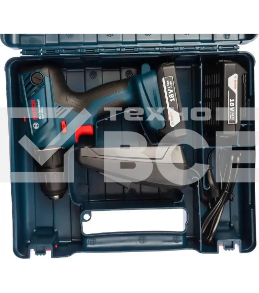Дрель-шуруповерт Bosch GSR 180 LI 06019F8109, Аккумуляторная, 2 АКБ, Кейс