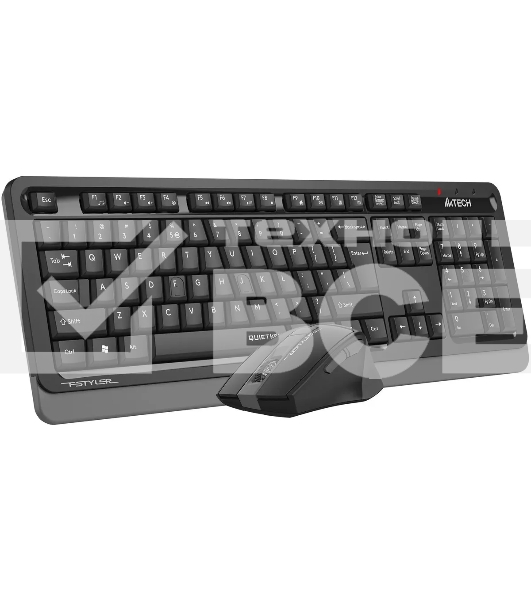 Комплект клавиатура+мышь A4Tech FStyler FGS1035Q беспроводной, USB, 2000 DPI, чёрный/серый