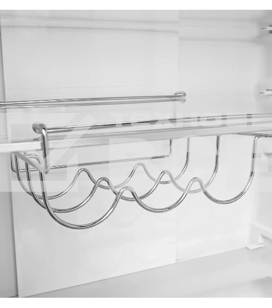 Холодильник LEX LCD450WID белый трехкамерный 288/129л морозилка снизу, No Frost, Side by Side