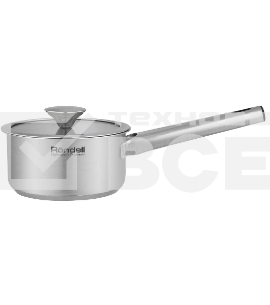 Ковш Rondell Modern RDS-1745, 0.9л, с крышкой, стальной