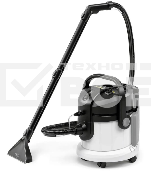 Пылесос моющий Karcher SE 4 *EU [1.081-150.0] белый/черный, 1000 Вт, уборка влажная/сухая, пылесборник контейнер/мешок, 4 л