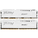 Оперативная память Kingston Fury Beast, DDR5, 64GB (2x32 GB), 5600 MHz, CL36, DIMM, радиатор, белый, фото 1