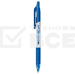 Ручка шариков. автоматическая Deli X-tream EQ11-BL синий мет./синий d=0.7мм син. черн. резин. манжета, фото 1