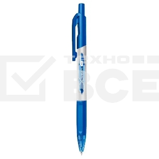 Ручка шариков. автоматическая Deli X-tream EQ11-BL синий мет./синий d=0.7мм син. черн. резин. манжета