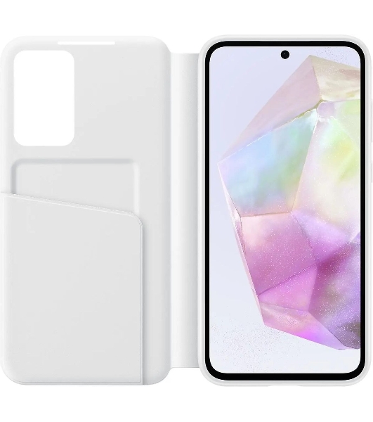 Чехол (флип-кейс) Samsung для Samsung Galaxy A35 Smart View Wallet Case A35 белый (EF-ZA356CWEGRU)
